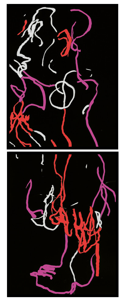 HE  CL  3DESSIN EN AVEUGLE, les yeux bandés, par touché du corps. Dessins repris scannés et travaillés sur palette graphique. Chaque image, au format 30 x 40, est imprimée par jet d'encres aux pigments.Les initiales désignent en premier celui qui dessine, en second, celui qui est dessiné80 X 30   octobre 2010 HE  CL  3DESSIN EN AVEUGLE, les yeux bandés, par touché du corps. Dessins repris scannés et travaillés sur palette graphique. Chaque image, au format 30 x 40, est imprimée par jet d'encres aux pigments.Les initiales désignent en premier celui qui dessine, en second, celui qui est dessiné80 X 30   octobre 2010