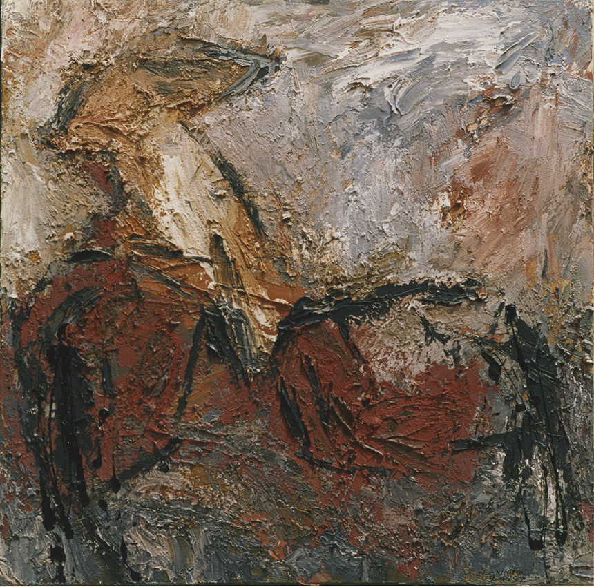 AKT 11acrylique, terre, pigments, marbre, toile60 x 604  92