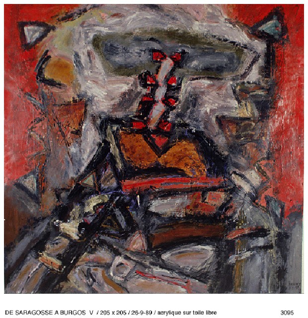 DE SARGASSE A BURGOS 5205 x 205acrylique sur toile libre25 - 9 - 1989