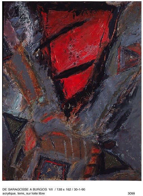 DE SARGASSE A BURGOS 7162 x 130acrylique sur toile libre30 - 1 - 1990