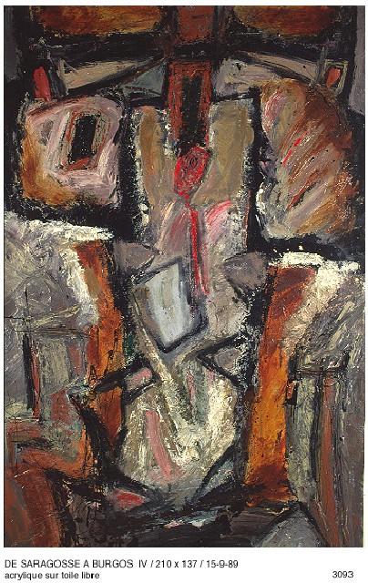 DE SARGASSE A BURGOS 4210 X 137acrylique sur toile libre15 - 9 - 1989